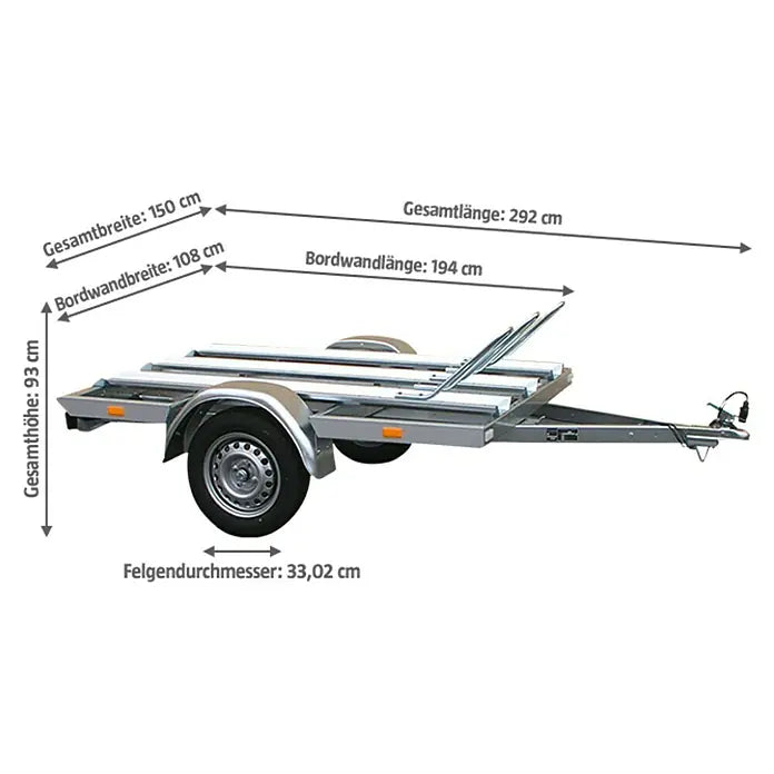 Stema Motorradanhänger MT 750 BS3