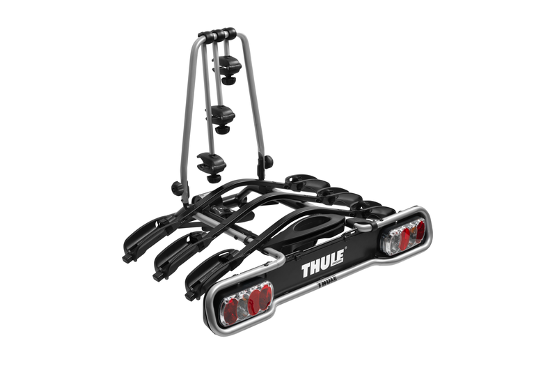 Thule EuroRide 3-Bike Anhängerkupplungs-Fahrradträger 13-polig schwarz/aluminium